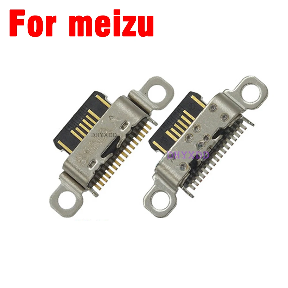 2pcs Type C For Meizu 15 /15 Lite / 16 / 16th Plus / M15 Micro USB Jack Socket Connector Charging Port Repair Parts Replacement