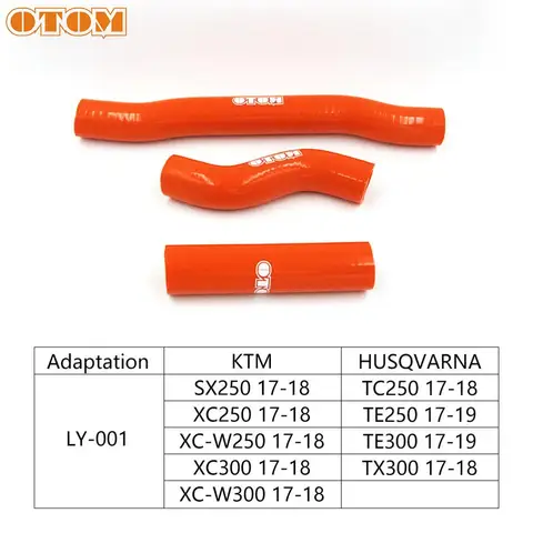 OTOM для KTM EXC SXF XCF-W HUSQVARNA FE TC FX 250 450 500 мотоциклетный Оранжевый Шланг для охлаждающей воды