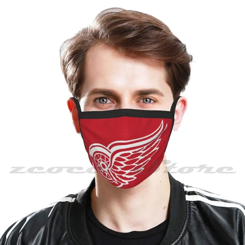 Detroit - Logo Mask Diy Washable Filter Pm2.5 Mouth Trending