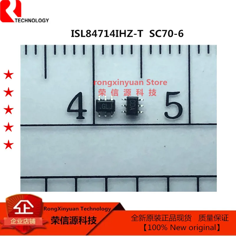 10Pcs/lot ISL84714IHZ-T  Marking: GLJ  SC70-6 ISL84714IHZ ISL84714IH-T ISL84714IH ISL84714 SPDT Analog Switch 100% New original