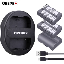 EN EL3E Battery and Dual Charger for Nikon EN-EL3E D300 D90 D80 D200 D70 D50 D800 D700 D30 D100 Camera