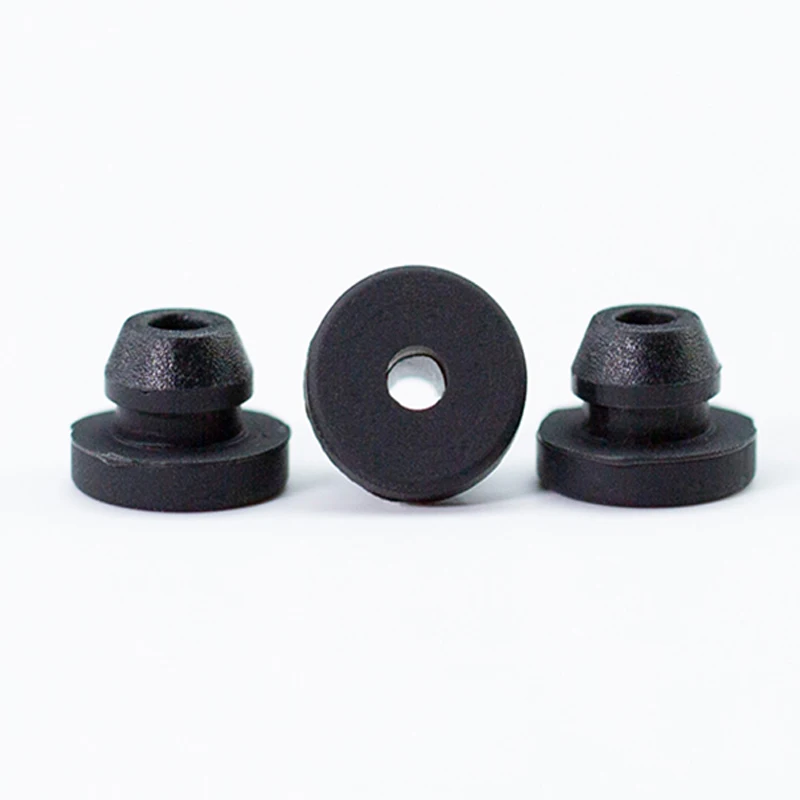 4.5-30mm Round Hollow Plugs Silicon Rubber Threading Coil With Snap-on Grommet Hole Plug End Caps Bung Wire Cable Protect Bush