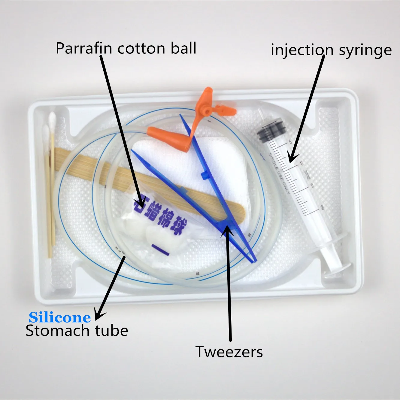 Imagem -04 - Descartável Silicone Tubo Gástrico Nasal Tubo de Alimentação Fluxo Esôfago Nasal Tubo de Alimentação Médica Tubo Gástrico 18 16