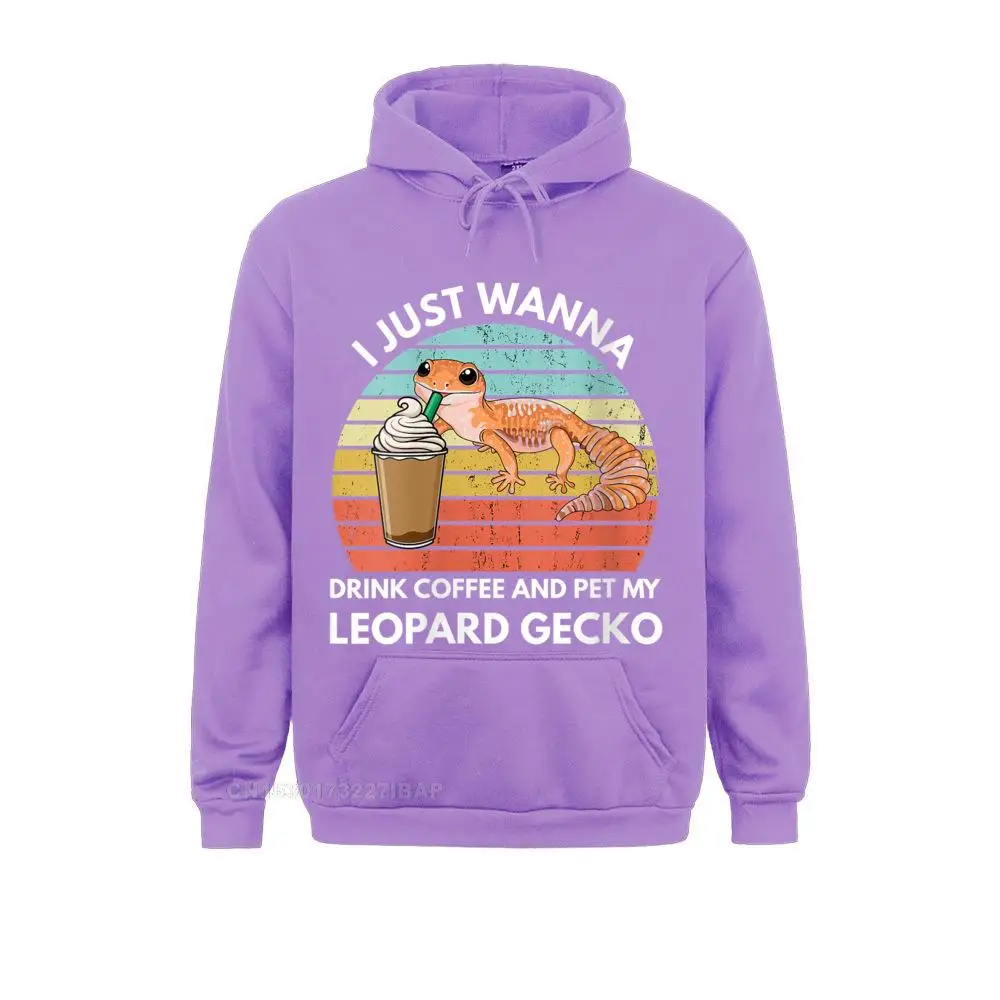 Men Leopard Gecko Drinking Coffee Funny Gecko And Coffee Lover Hoodie Fitness Sweatshirts Special Boy Hoodies Normcore Clothes