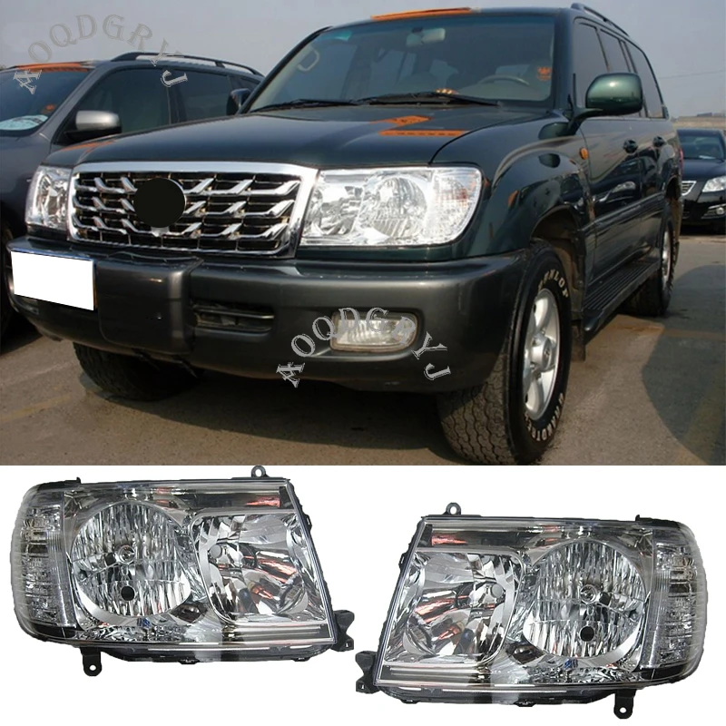 AUTO PARTS 1 Pair Headlights Head Lamp Fit For Toyota Land Cruiser LC100 2006-2007 (FR+FL)