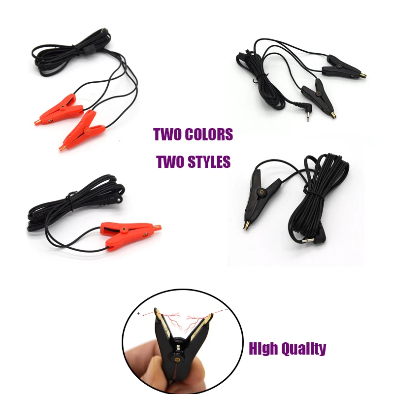 BDSM Electric Shock Accessory,Nipple Clamps Clitoris Clip Stimulator Labia Clips Sex Game Breast Massage Flirting Toy For Couple