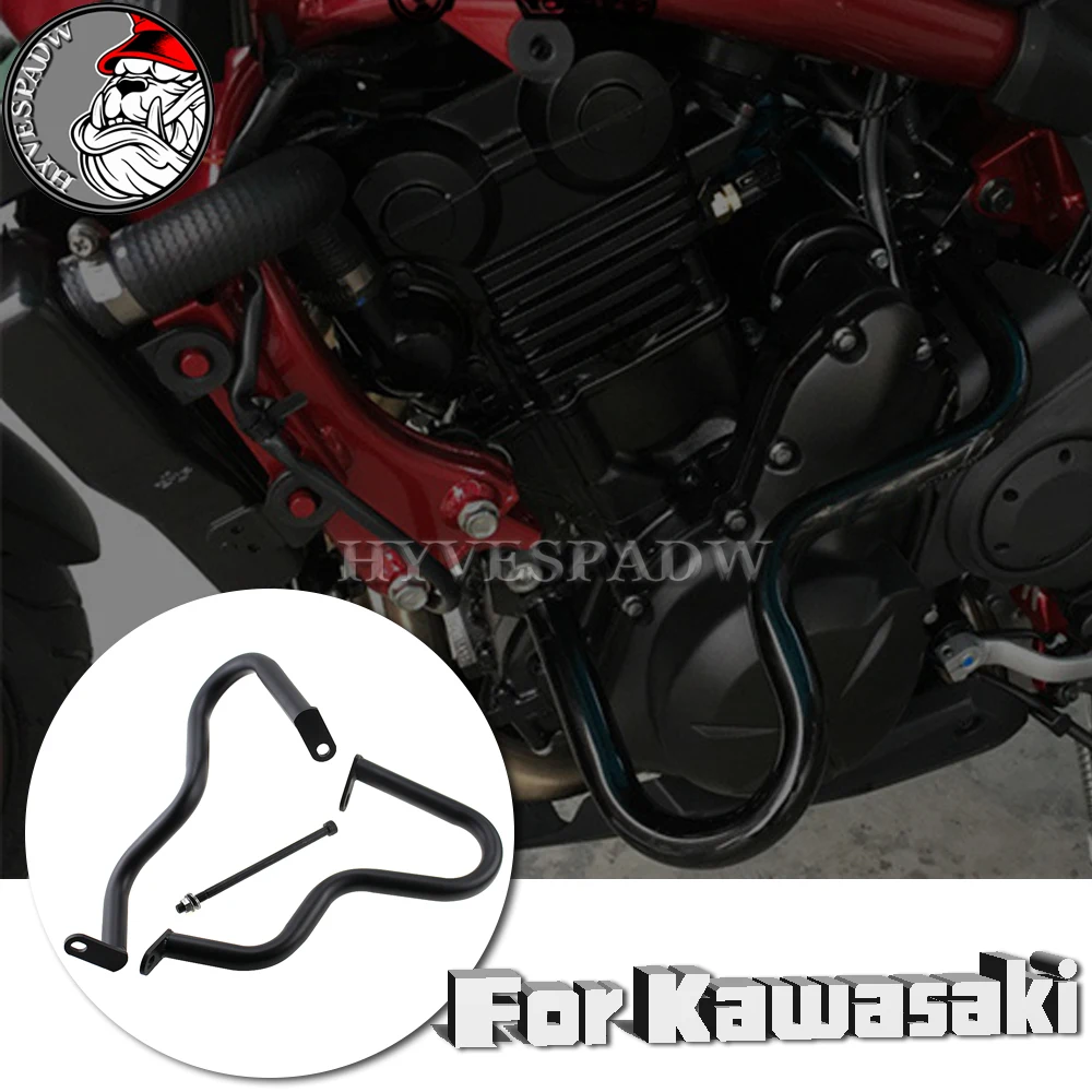 

Black Ninja green bumper for KAWASAKI ER-6N ER6N motorcycle, engine protection, brand new, 2012, 2013, 2014, 2015