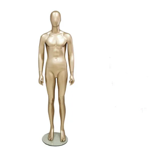 High Level Male Golden Mannequin Customized Full Body Golden Model Factory Direct Sell