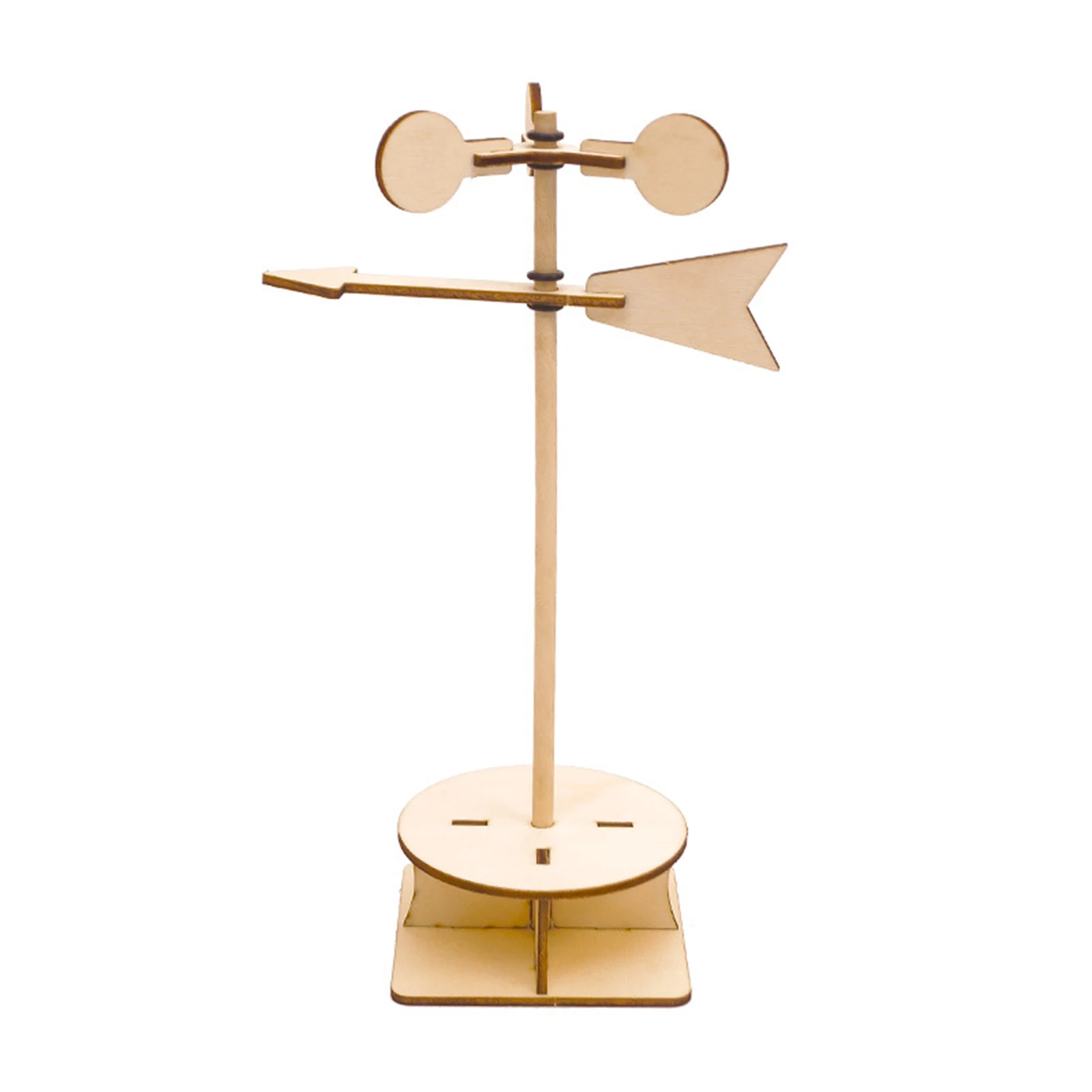 Kids Wind Vane Model Skillful Design And Exquisite Appearance DIY Wooden Direction Experiment Kit School Student Scientific Toys