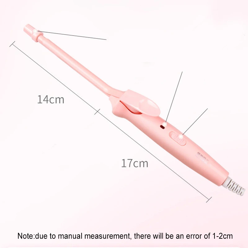 Rizador de pelo de cerámica profesional, rodillo de lana, varita onduladora, herramientas eléctricas de estilismo, salón, 9mm