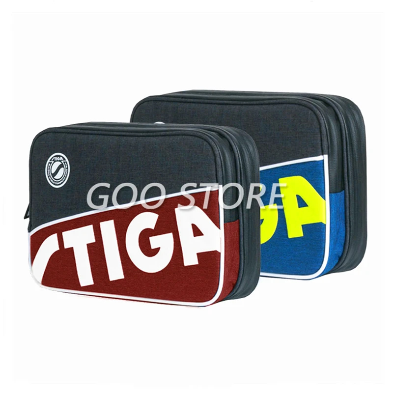 STIGA Table Tennis Rackets Bag Double layer square round for training professional balde bat paddle ping pong case set