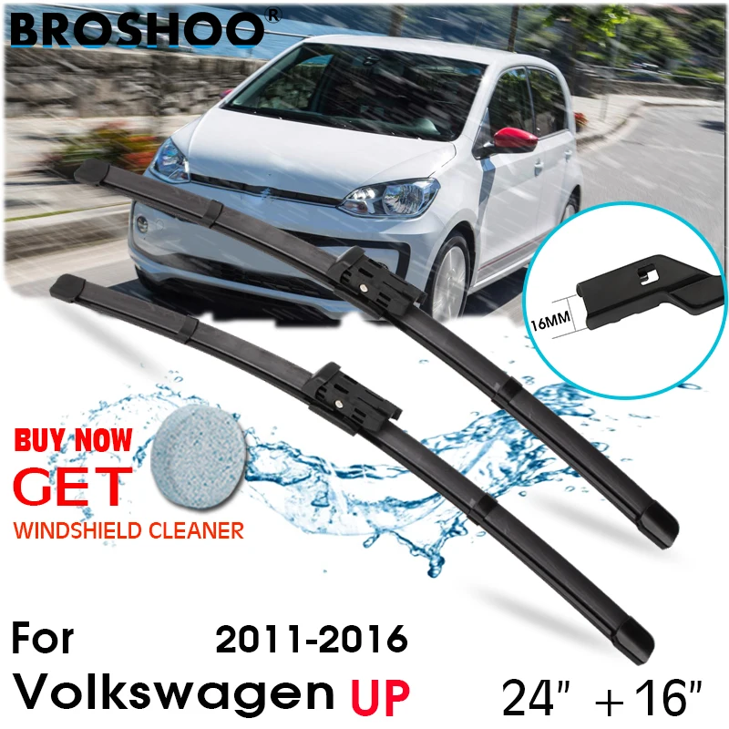 

Car Wiper Blade Front Window Windscreen Windshield Wipers Blades Auto Accessories 24"+19" For Volkswagen UP 2012-2017