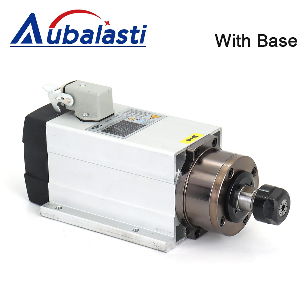 Aubalasti CNC Spindle 1.5kw 2.2kw 3kw Air Cooled Spindle Motor 220V 380V ER20 18000rpm GDF46-18Z For CNC Milling Router Machine