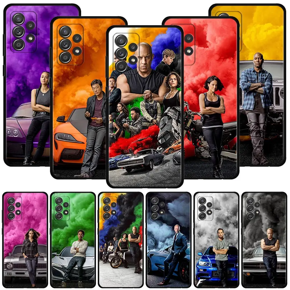 Case For Samsung Galaxy A54 A53 A15 A55 A72 A71 A52 A51 A42 A41 A32 A31 A22 A21s Cover Silicone Fundas Fast and Furious Moive