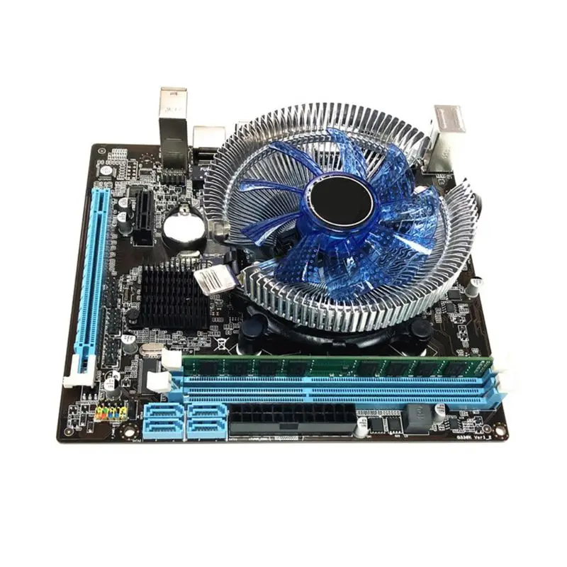 

2022 New 1Set HM55 Computer Motherboard I3 I5 Lga 1156 4G Memory Fan Desktop Mainboard