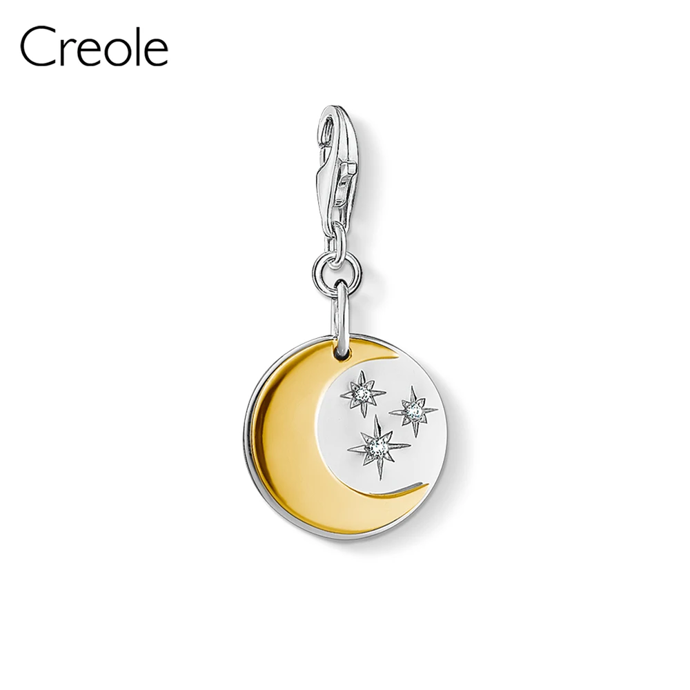 Boho Feather Moon Stars Tooth Cloverleaf Cactus Auntie Heart Cross Charm Pendant,2019 Fashion Jewelry 925 Sterling Silver Gift