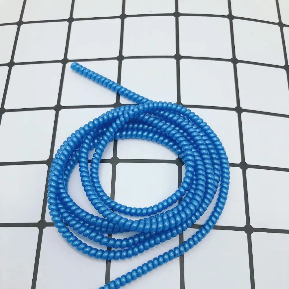 Neue helle Farben 1,5 m TPU Spirale USB-Ladegerät Kabel Kabels chutz Kabel wickler für iPhone 5 6 7 8 x Datenleitung Kabels chutz