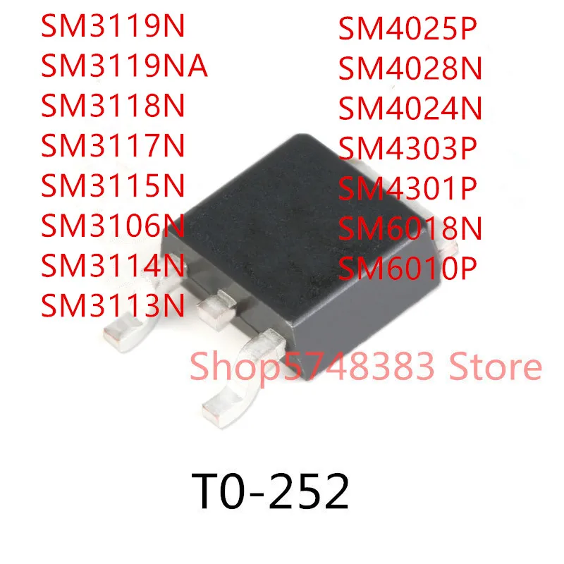 

10 шт., SM3119N SM3119NA SM3118N SM3117N SM3115N SM3106N SM3114N SM3113N SM4025P SM4028N SM4024N SM4303P SM4301P SM6018N SM6010P