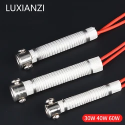 Luxianzi-電気はんだごての交換用コア,30W,40W,60W,調整可能な温度,外部加熱要素の金色のはんだ付けツール