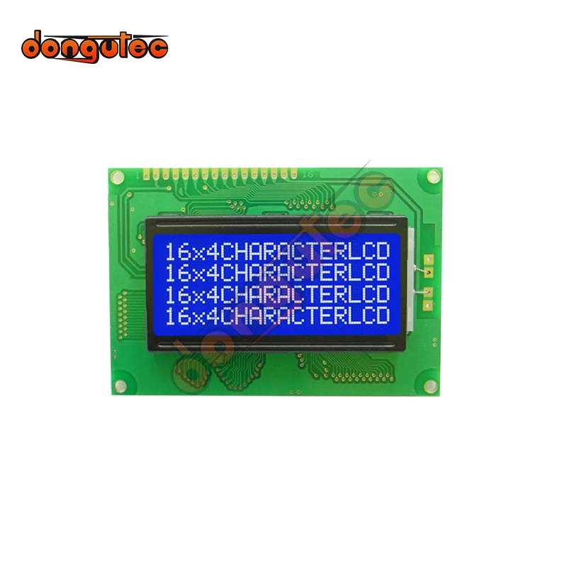 Imagem -02 - Lcd 16x4 16*4 Personagem Display Lcd Módulo 5v 1604a Lcd Azul Amarelo Verde Cinza Inglês Russo Japonês Europeu