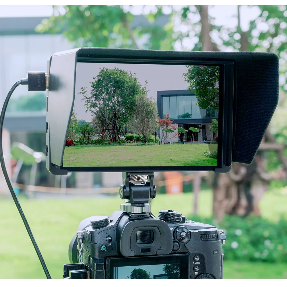 FEELWORLD F7 PRO Sonnenschutz Sunhood Tragbare, leichte, flexible Installation für 7-Zoll-4K-HDMI-Eingangskamera DSLR-Feldmonitor