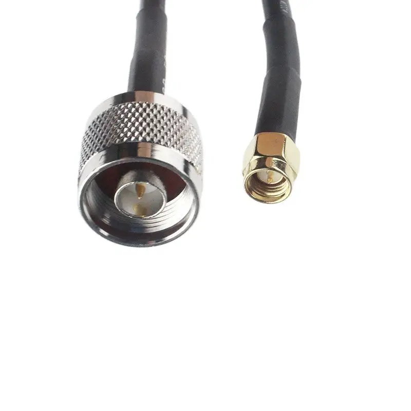 coaxial cable N male to sma male Connector RG58 black lower loss lmr200 cableHot sale products