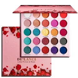 DE'LANCI Eye Shadow Makeup Palette Little Prince &Rose Eyeshadow Highly Pigmented Bright Natural Shades Colorful Beauty Glazed