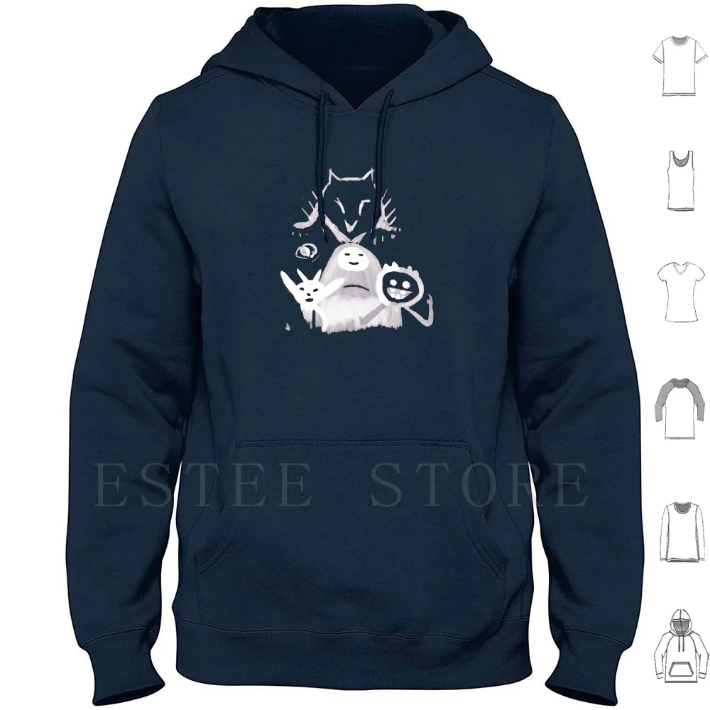 Ori y sus amigos sudaderas con capucha de manga larga amistad Ori y el bosque ciego Ori Kuro Naru bosque verde abrazo juego Gamer