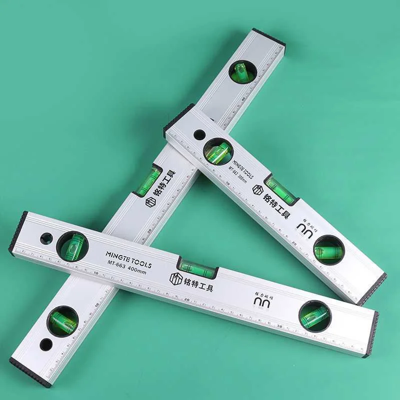 Magnetic Mini Spirit Level High Precision High Bearing Ruler Balance Horizontal Ruler Lever Bubbles Home Decoration Measurement