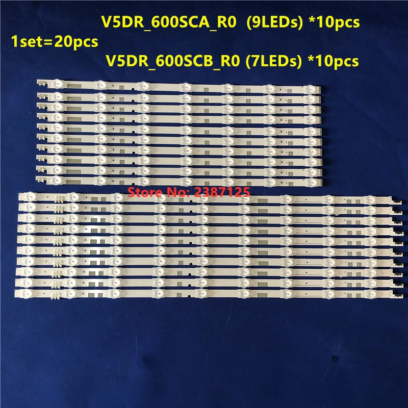 

LED Backlight Strip V5DR_600SCA_R0 V5DR_600SCB_R BN96-38483A 38484A UN60JS700D UN60JS7000 UN60JS7200F UN60JS8000 UE60JU6875