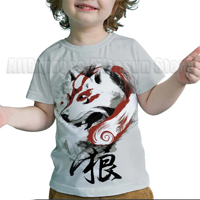 3D Print Cool Wolf T Shirt for Kids Teens Summer Girls Boys Cartoon Anime T-shirt Children Short Sleeves Tshirt Toddler Tee Tops