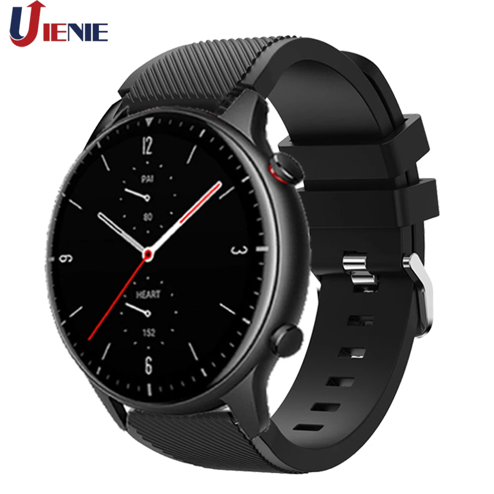 سيليكون حزام الساعات ل Xiaomi Huami Amazfit Gtr 2 / 47 مللي متر سوار الفرقة الرياضة استبدال معصمه Correa ل gtr2