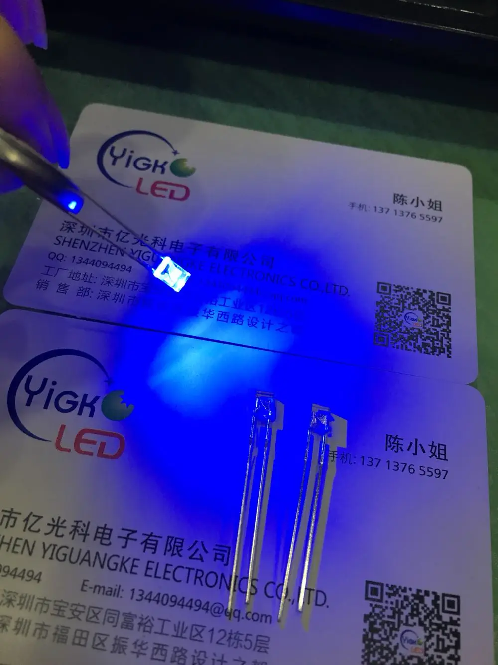 2x3x4 Blue 460-465NM Square LED Bead 234 White Hair Blue High Bright Transparent Light Emitting Diode Blue Lamp 2*3*4 Blue Light