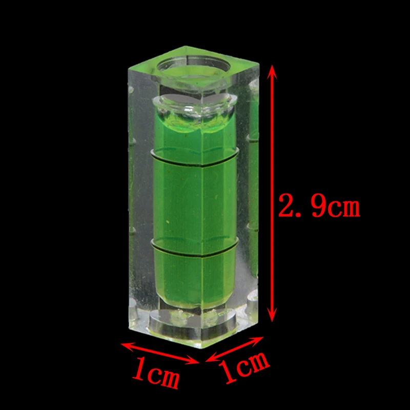 2 Piece 10*10*29 Mm Universal VIAL Square Bubble Spirit Level Tripod Measuring Camera