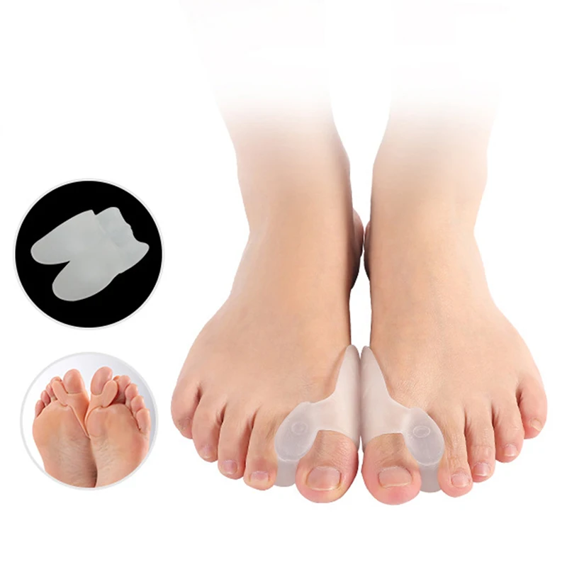 1Pair Silicone Gel Bunion Big Toe Separator Spreader Eases Foot Pain Adjuster Correction Hallux Valgus Bunion Corrector Pedicure