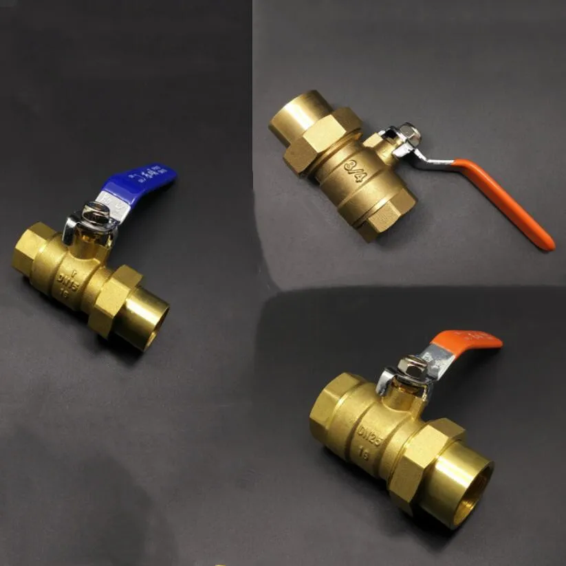 

1/2'' 3/4'' 1'' BSP Female to Female Thread Brass Ball Valve Shut Off Switch Pipe Fitting with One Single Head Rotary