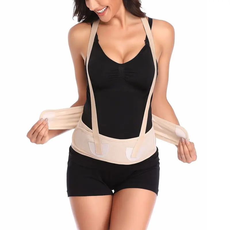 Elastic Women Waist Shaper Fully enclosed mesh Breathable Pregnant Women Stomach Lift Belt Prenatal Warm Solid Support Belt