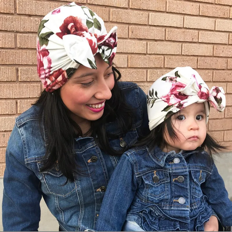 Nuova Madre Del Bambino Del Cappello Del Cotone Della Stampa Del Leopardo Turbante Cappello per I Ragazzi Delle Ragazze Protezione Del Bambino