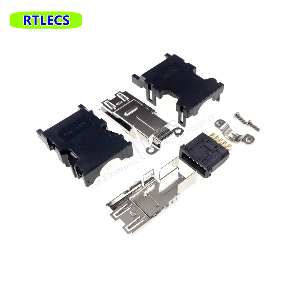 5 Stück DIY Firewire IEEE 1394 Steckverbinder Buchsen 10-polig Lötanschluss 10-Pin-Steckverbinder Gehäuse-Kit Abgeschirmt – Detail 5