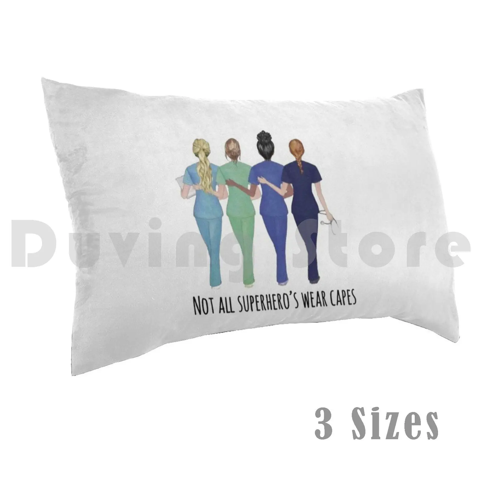 Not All Superhero’s Wear Capes Pillow Case 20*30 Inch Cool Cute Simple Nhs Nurse Save Life S England Not