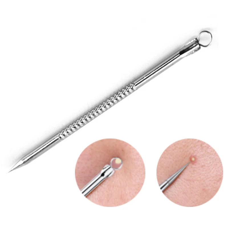 1 Pcs Blackhead Comedone Acne Pimple Blemish Extractor Remover Stainless Steel Needles Remove Tools Face Skin Care Pore Cleaner