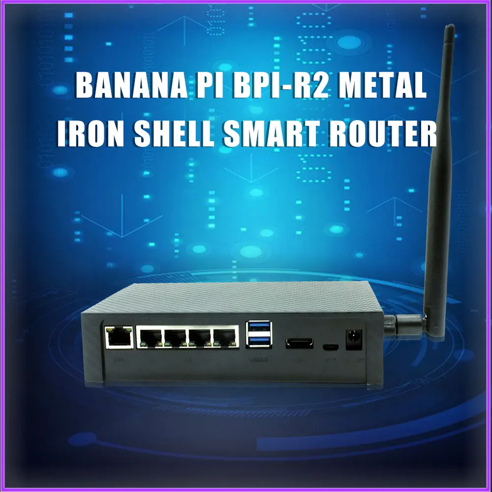 Banana Pi BPI R2 MT 7623 Opensource Router mit fall + 5V 2A DC Power für Banana Pi BPI r2