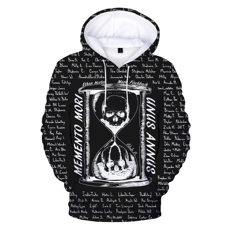 New Unus Annus 3D Print Hoodie Sweatshirts Men Women Fashion Casual Long Sleeve Pullover TV Series Harajuku Streetwear Hoodies