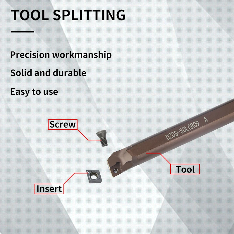 SCLCR D16S D20T D25T D32U-SCLCR09 lathe cutter tool cnc Spring steel shockproof plus hardness lengthen CCMT Carbide Inserts