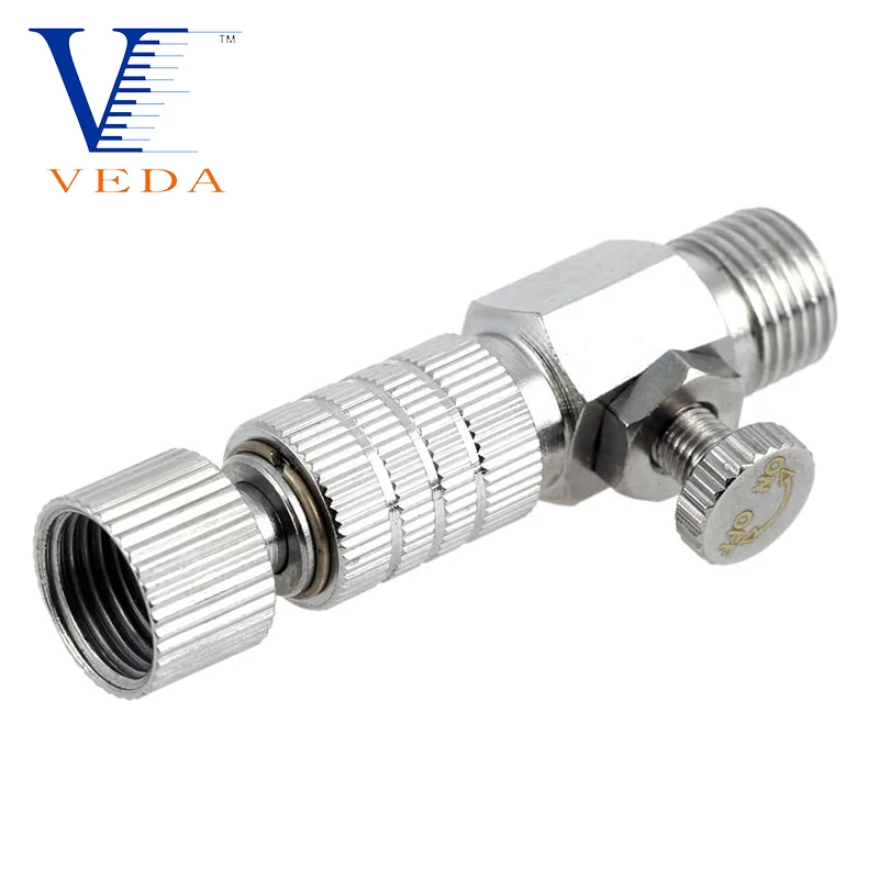 Airbrush Accessories Tool Air Brush Quick Release Coupler Plug (Disconnect) Airflow Adjustment Control Valve Coupling - 1/8\