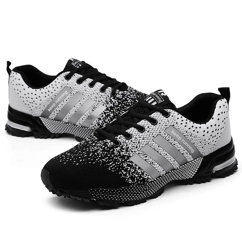 MARSON Men Shoes Casual Men's Sneakers Mesh Breathable 2019 New Fashions Sneakers Comfortable No-Slip Big Size Male Canvas Shoes