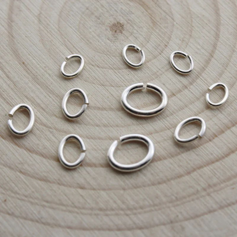 

5-20PCS/Lot 925 Sterling Silver Oval Open Jump Rings Split Ring Connectors for DIY Earrings Bracelet Jewelry Making Findings