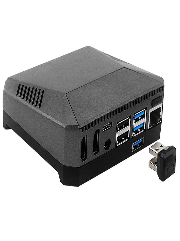 Raspberry Pi 4 Argon M.2 Aluminum Case SATA SSD to USB 3.0 Built-in Cooling Fan 128G 512G SSD Card Optional for Raspberry Pi 4 B