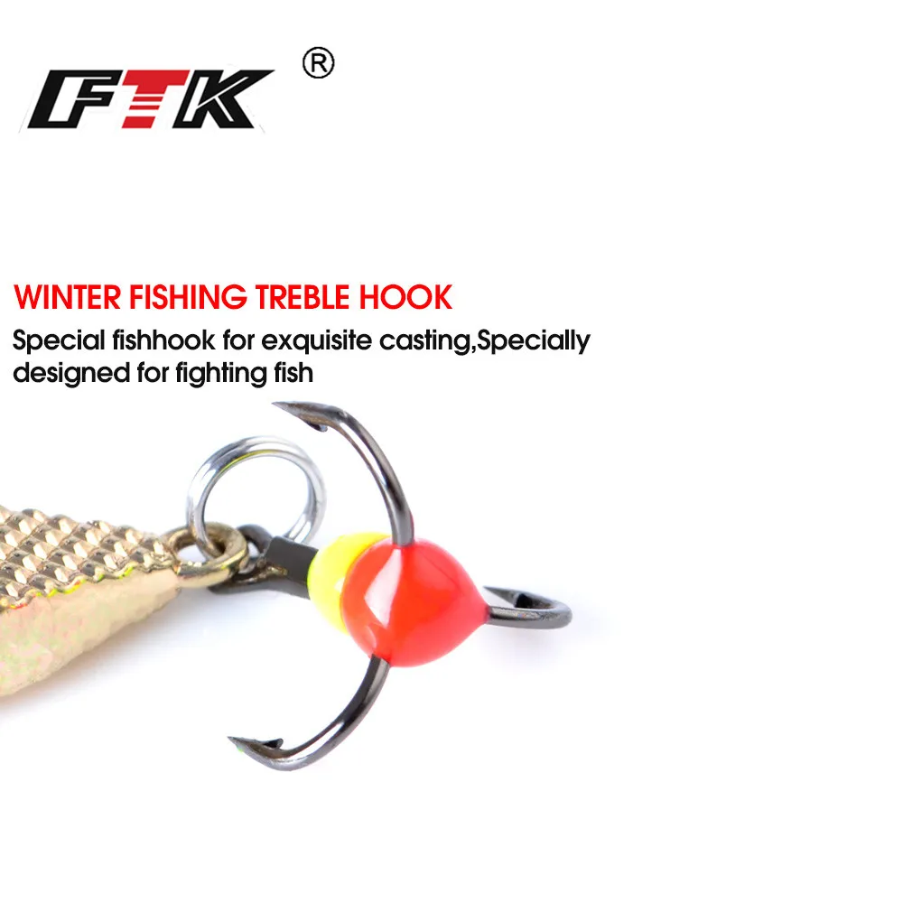 FTK Vertical Jig 55mm – Señuelo hielo 6g para perca y lucio - imagen 3