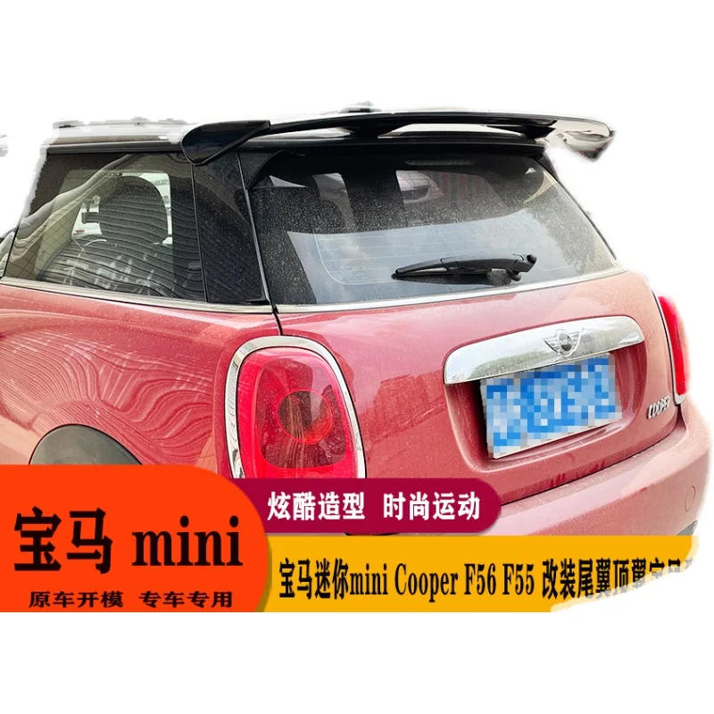 For mini Cooper F56 F55S JCW R50 R56  high quality ABS Plastic Unpainted Color Rear Spoiler Wing Trunk Lid Cover Car Styling